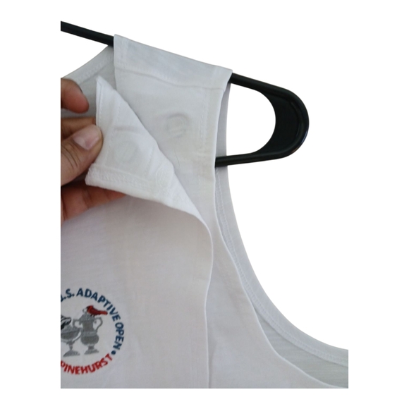 ULEX Women Adaptive Open MagnaReady White Tank Top white Magnetic Clousure Sz M - Picture 5 of 11